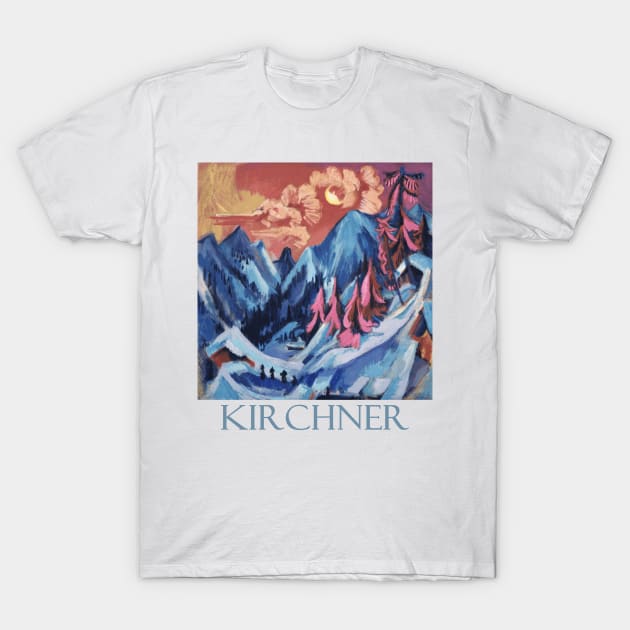 Winter Landscape by Ernst Ludwig Kirchner T-Shirt by Naves